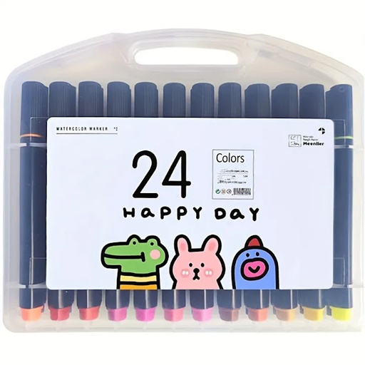 MARCADORES SET 24 COLORES