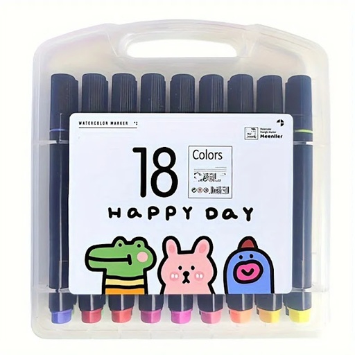 MARCADORES SET 18 COLORES